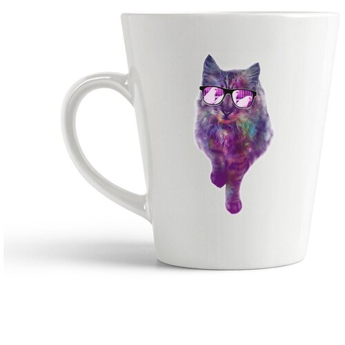 фото Кружка-латте coolpodarok кот в очках птицы