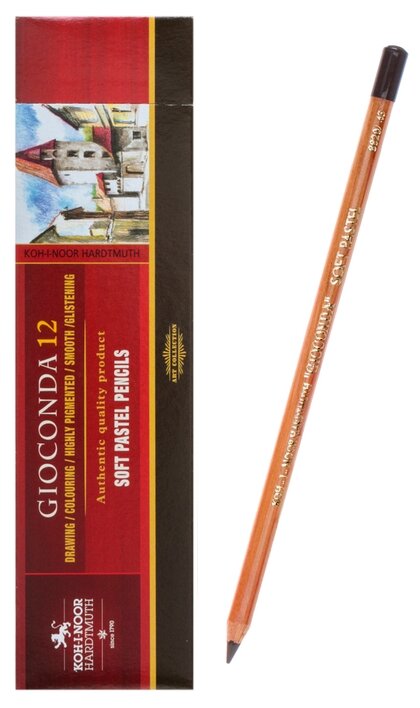 KOH-I-NOOR Пастель сухая в карандаше коричневый вандайк Gioconda 8820/43 коричневый вандайк