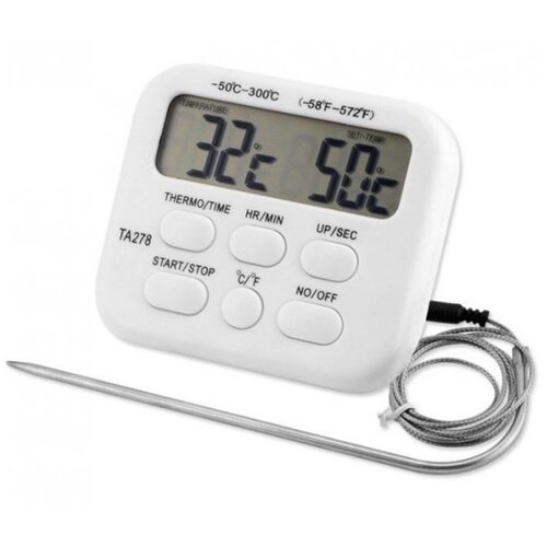 Термометр кулинарный, таймер электронный - термо-щуп для пищи 