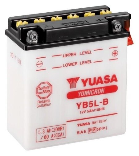 Мото аккумулятор YUASA YB5L-B