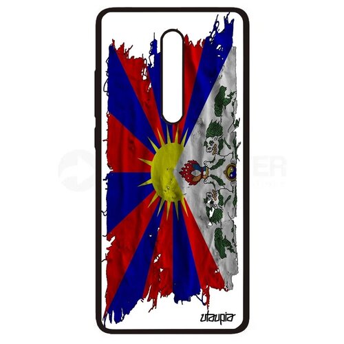 фото Красивый чехол для телефона // xiaomi redmi k20 // "флаг тибета на ткани" дизайн страна, utaupia, белый