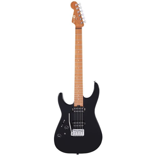 CHARVEL Pro-Mod DK24 HH 2PT CM LH Gloss Black электрогитара леворукая, цвет - черный