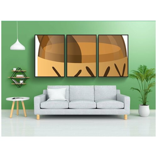 фото Набор модулных постеров для интерьера "бутылка, фляга, жидкость" 60x90 см. в тубусе, без рамки lotsprints