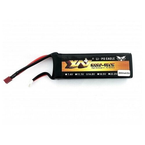 Аккумулятор Li-Po 14.8V 2600mah 25C Nano-Tech 14.8-2600