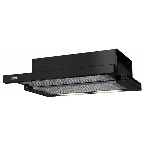 Встраиваемая вытяжка Krona Kamilla 600 2M управление кнопочное 2 мотора черный 00002903 1053300₽