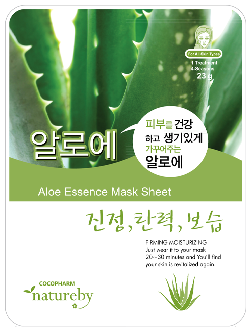 Natureby Aloe Essence Mask Sheet тканевая маска с экстрактом алоэ, 23 г