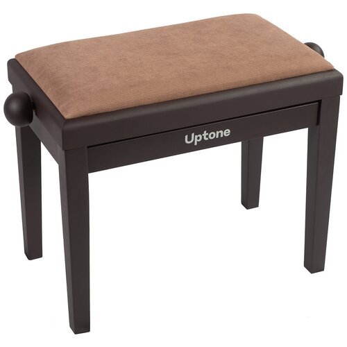 UPTONE Fusion MR3 Brown банкетка с регулировкой высоты, цвет корпуса палисандр матовый, сиденье вельвет в рубчик коричневый
