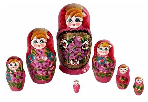 фото Матрёшка 7 в 1, расписная, цвета микс