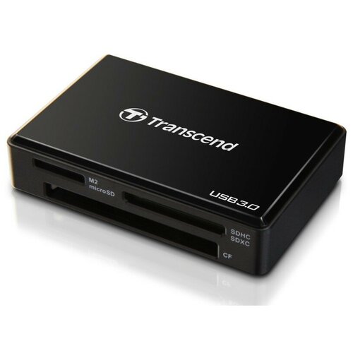 Картридер Transcend TS-RDF8K2 Multi-Card Reader Black USB 3.0, 1 шт. адаптер transcend для microsd sd ts adpmsd black