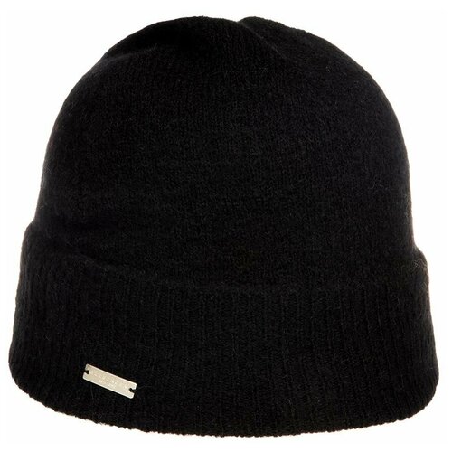 Шапка бини Seeberger, размер OneSize, черный шапка с отворотом seeberger 18206 0 turn up beanie размер one