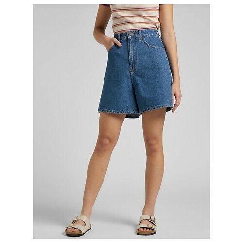 фото Шорты lee stella shorts women, размер 26, синий