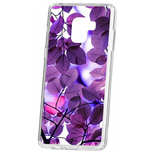 фото Чехол на samsung galaxy a8+ 2018 (a730) kruche print purple leaves / чехол для samsung / чехол с рисунком / чехол с принтом / чехол для самсунг / чехол для самсунг / бампер на гелакси / чехол накладка для гэлэкси / противоударная накладка для samsung galaxy / защита для galaxy / защита на samsung / cиликоновый чехол для samaung galaxy / пластиковый чехол на самсунг / защитный чехол для самсунг / чехольчик / защита телефона / ударопрочный чехол / галакси кruче,kruche