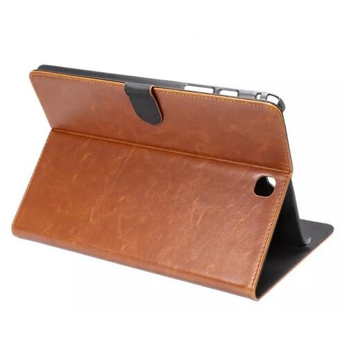 фото Чехол-книжка mypads для samsung galaxy tab a 9.7 sm-t555/ t550 с визитницей из качественной импортной кожи ретро коричневый
