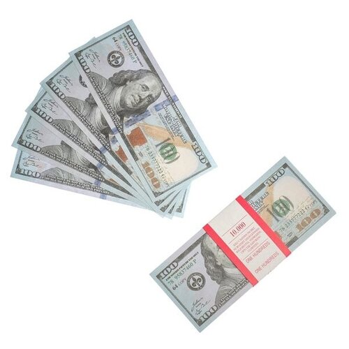 Пачка купюр 100 долларов Цв Разноцветный 332₽
