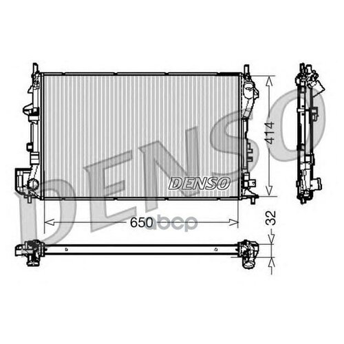 Радиатор двигателя fiat croma (05-)/signum (03-)/vectra c (02-)/9-3 (02-)/9-3x (09-)/, denso, drm20029