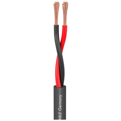 Кабель акустический с катушки двухжильный Sommer Cable 415-0051 Meridian Mobile SP215 Black, 1 м