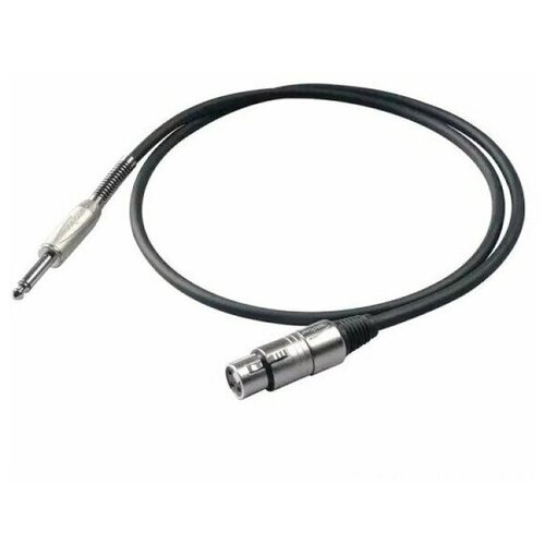 Proel BULK220LU3 Микрофонный кабель, 6.3мм Jack-XLR папа, 3м