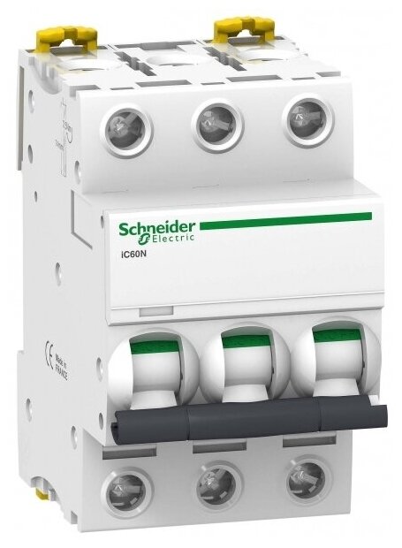 Выключатель автоматический Schneider Electric Acti 9 iC60N 400V 6кА 3P 3А C (A9F74303)