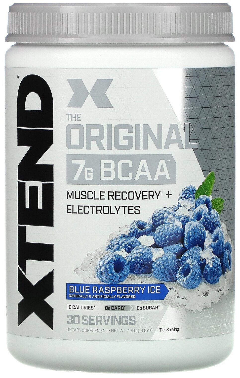 Xtend Original, 405-456 г / 30 порций, Blue Raspberry Ice / Ледяная Голубая Малина, 444 г