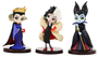 Набор из 3-х фигурок Дисней Круэлла, Малефисента, Злая Королева, игрушка Cruella, Стервелла