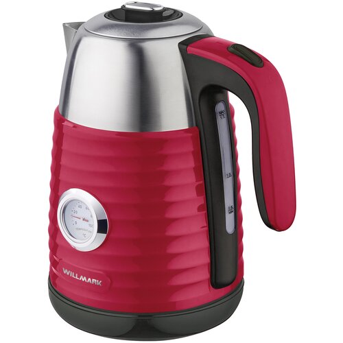 Чайник WILLMARK WEK-1738PST красный 2200Вт 17л двойные стенки эффект термоса термометр 208400₽