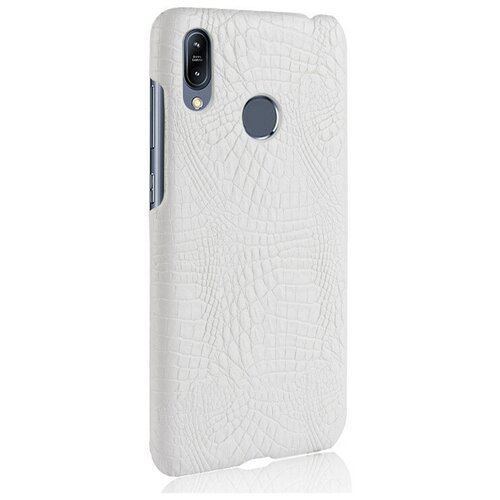 Чехол-накладка MyPads на Samsung Galaxy Note 9 тонкий задний бампер на пластиковой основе с отделкой под кожу крокодила белый
