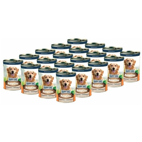 HAPPY DOG NATUR LINE для взрослых собак с ягненком и индейкой (410 гр х 20 шт)