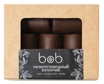 Bob Батончик шоколадно-ореховый, низкоуглеводный, 125 г - фотография № 1