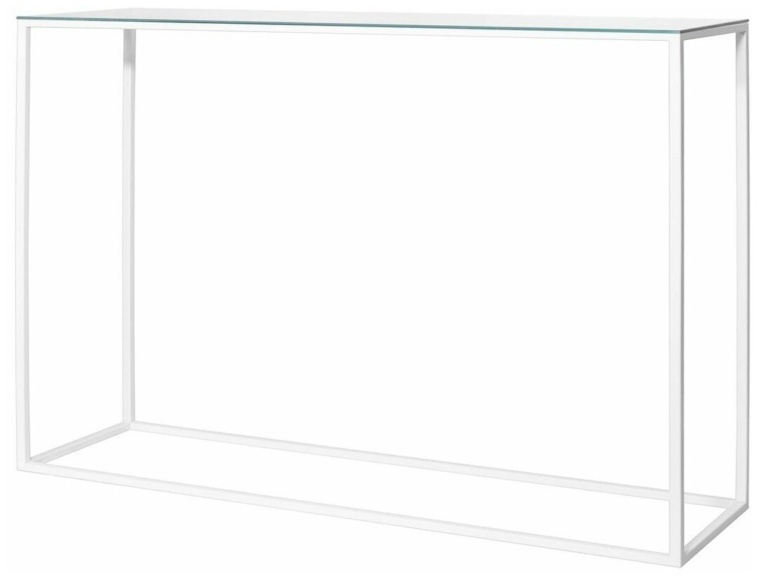 Консоль Akur Norman 1200 ( каркас белый, матовое стекло) 1200х875х280мм