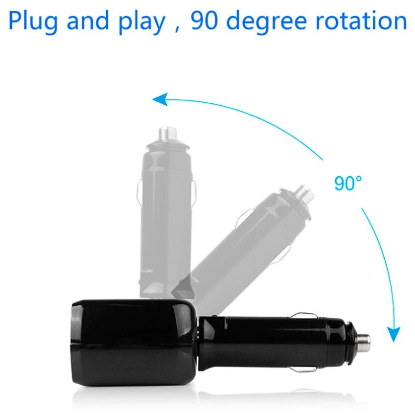 Разветвитель прикуривателя на 3 розетки 2 USB 31A