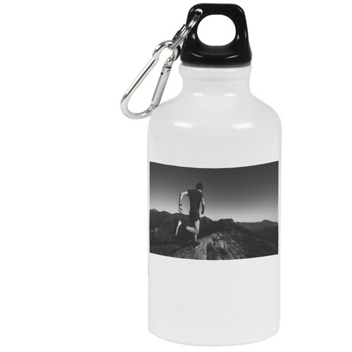 фото Бутылка с карабином coolpodarok спортсмен бег горы