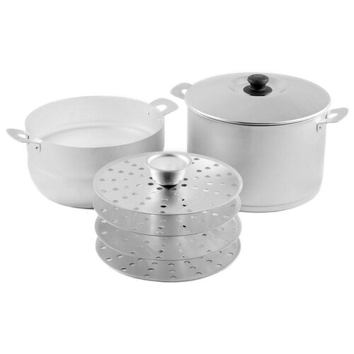 Мантоварка 6л 4 диска 180645 алюминиевая, цветная упаковка