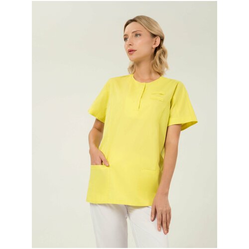 Блуза медицинская женская Cameo 8-1377[k], цвет Canary Yellow, размер 50, рост 170
