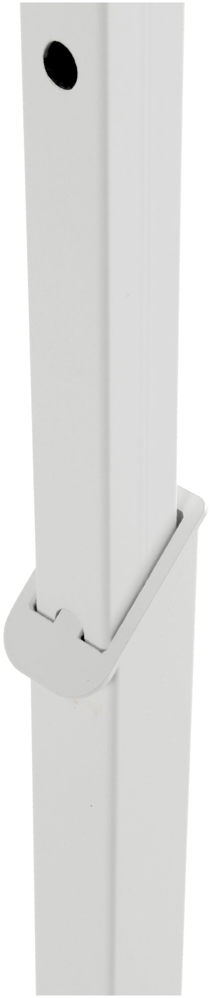 Вешалка напольная ALBERO-1200 регулируемая по высоте белая - фотография № 3