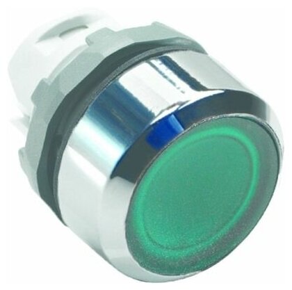 MP1-21G Кнопка зелёная с подсветкой без фиксации (только корпус) ABB, 1SFA611100R2102