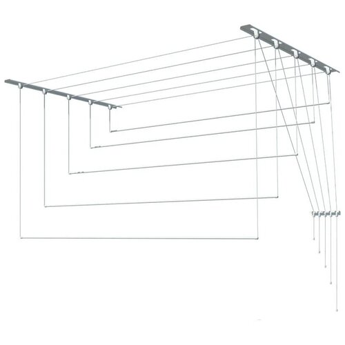 Сушилка для белья Лиана 1,5 м потолочная хром 5 стержней .