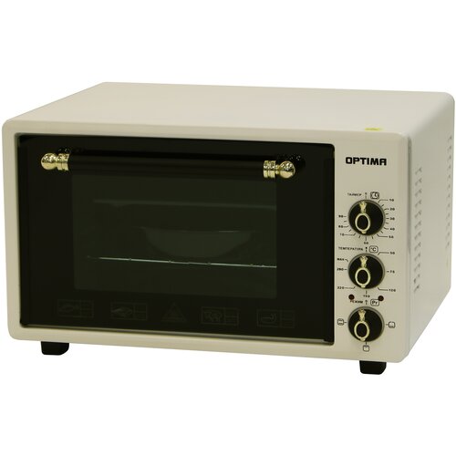 Духовка электрическая OPTIMA OF-36BR 36л таймер лампа противень 2шт решетка бежевый 1300Вт 6800₽