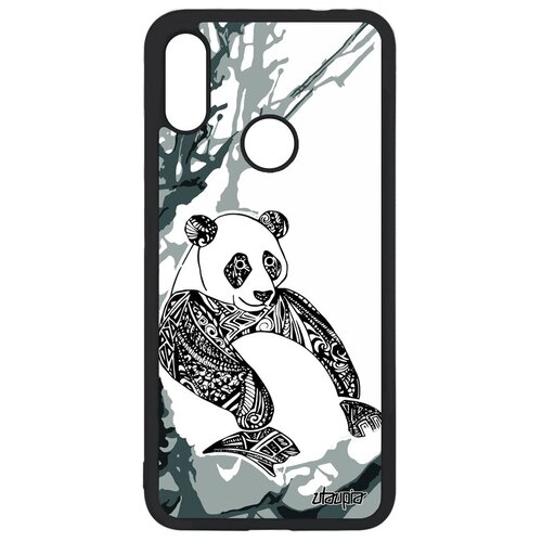 фото Защитный чехол на смартфон // xiaomi redmi note 7 // "панда" стиль детеныш, utaupia, серый