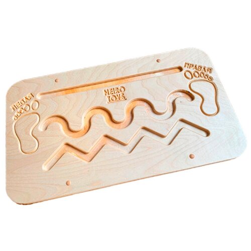 Балансборд / Нейротренажер NEIROTOYS Лабиринт левая-правая - крестовое основание для детей от 5 лет и взрослых