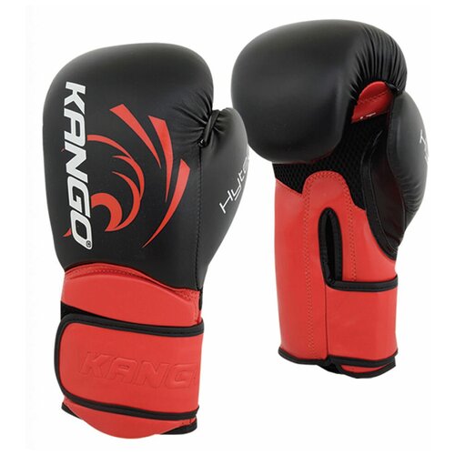 Перчатки боксерские Kango BVK-085 Black/Red PU 14 унций