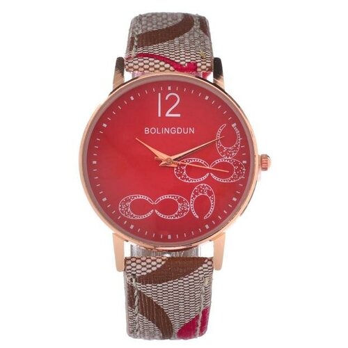 фото Часы наручные женские bolingdun 3064, d=3.5 см, текстиль, микс