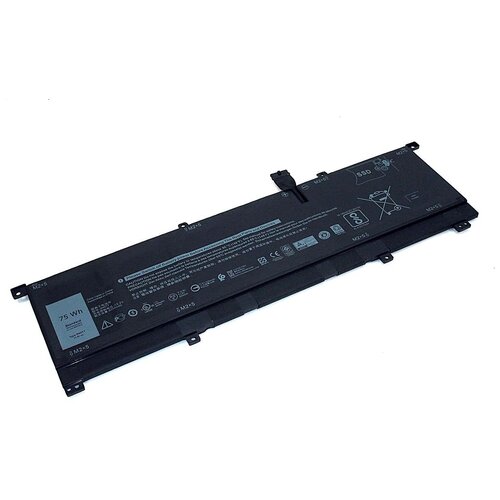 Аккумуляторная батарея для ноутбука Dell XPS 15 9575 (8N0T7) 11.4V 6580mAh