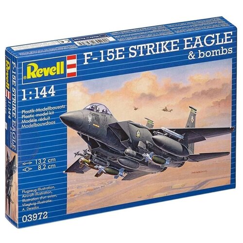 Сборная модель REVELL 03972 Самолет F-15E Strike Eagle & Bombs