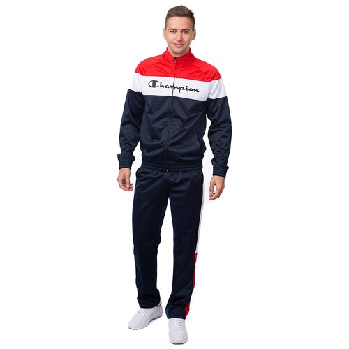 Tracksuit, костюм спортивный, (NNY/NNY/HRR/WHT) синий/синий/красный/белый, S