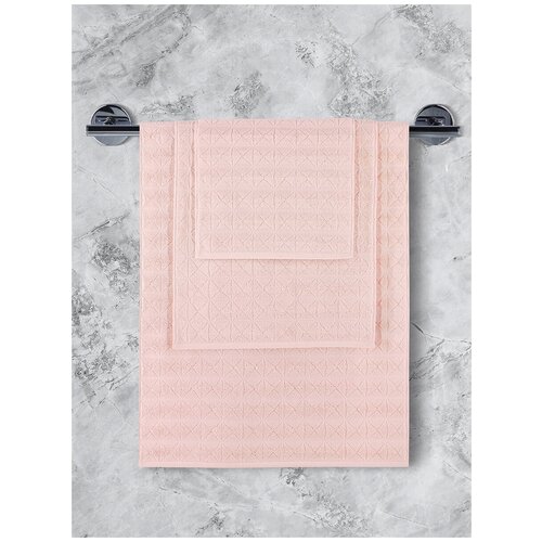 фото Махровое полотенце (1 шт) vente karna (персиковый), полотенце 50x90