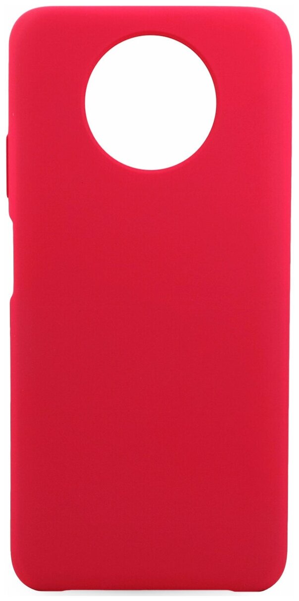 Силиконовый чехол для Xiaomi Redmi Note 9T / Защитный чехол для телефона Сяоми Редми Ноте 9Т с премиум покрытием Софт Тач (Фуксия)