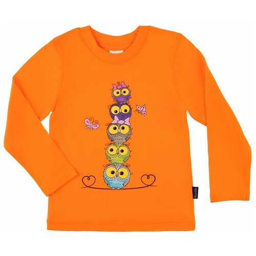 Джемпер (лонгслив) для девочки А.BV-D1022, цвет оранжевый, рост 86