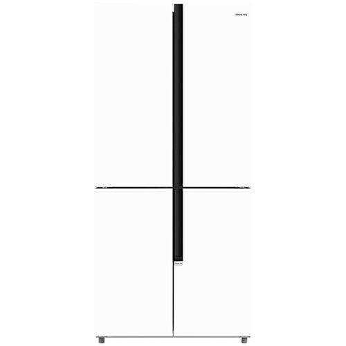 Холодильник HIBERG RFQ-510DX NFGY inverter, 4 двери, Total No Frost, 470 л , цвет белое мерцающее стекло