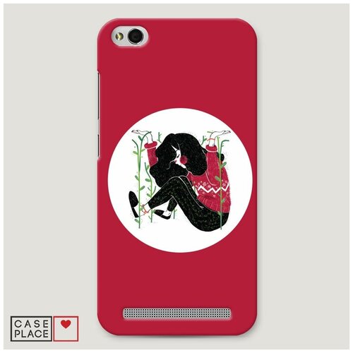 фото Чехол пластиковый xiaomi redmi 5a девушка и растения case place