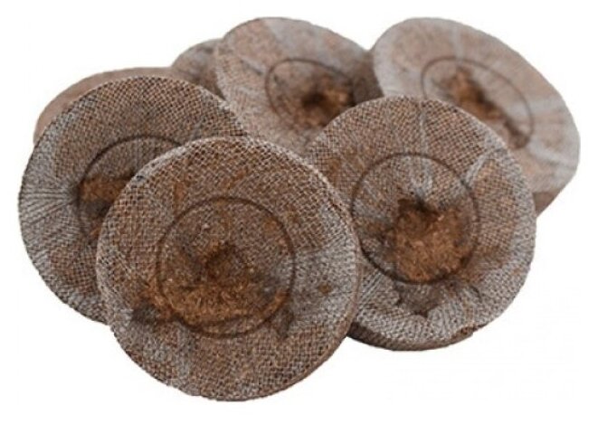 Торфяные таблетки для выращивания рассады Джиффи (Jiffy) 44 мм упаковка 10 штук